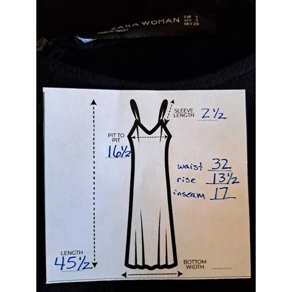 Zara Woman Jumpsuit Small Black Straight Jumpsuit Romper Cropped Pom Pom Trim - Picture 8 of 9